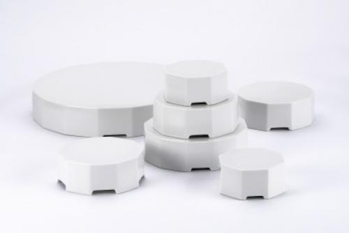 Tall angular dessert plates